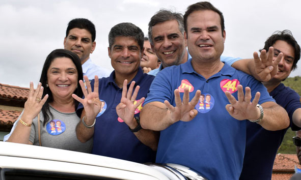 Candidato a governador da Bahia, ACM Neto visita Baixa Grande e promove carreata