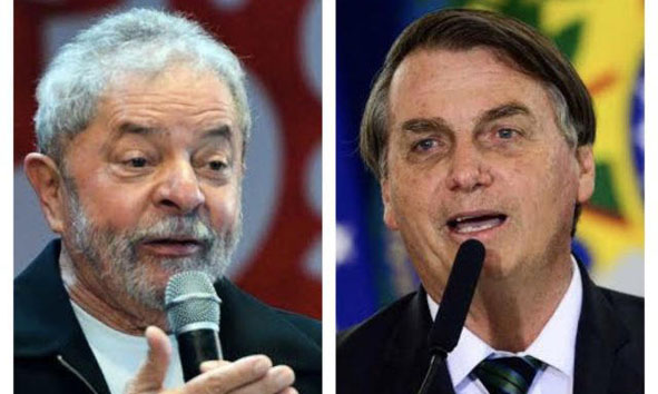 Datafolha: Bolsonaro sobe dois pontos e Lula mantém