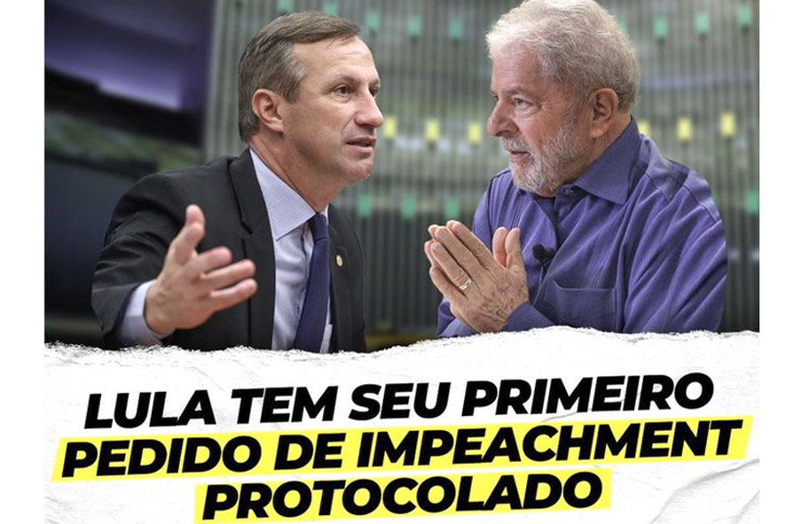 Após fala de Lula, Sanderson pede impeachment e Kataguiri vai à AGU