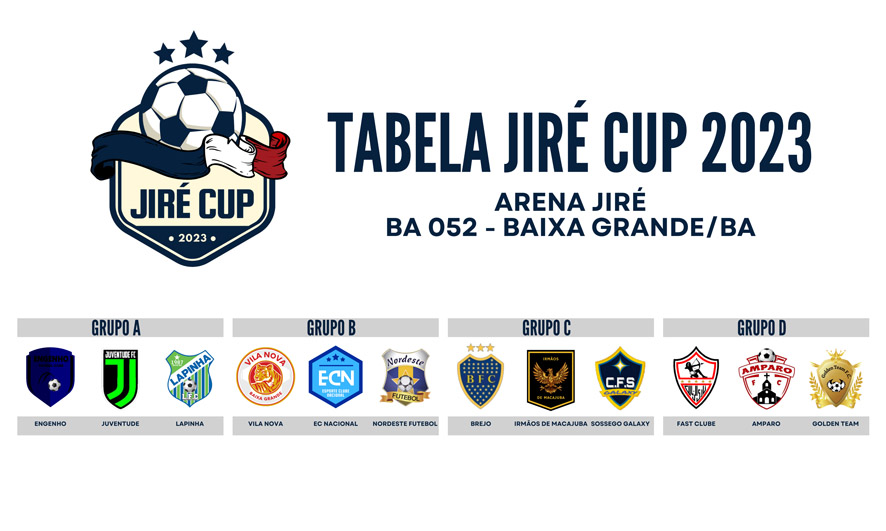 Divulgada tabela da Jiré Cup 2023, jogos iniciam dia 14