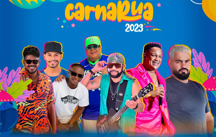 Prefeitura de Nova Fátima divulga atrações do Carnarua 2023