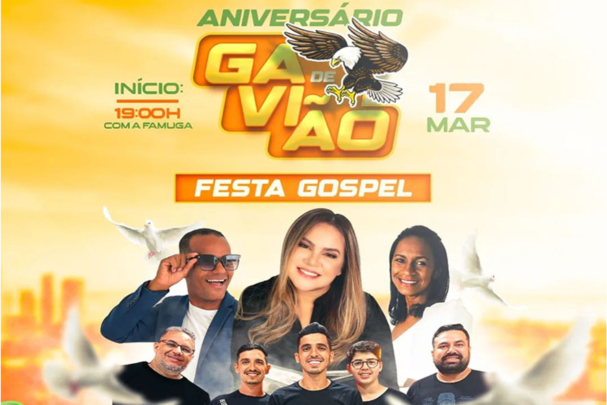 Anunciada as atrações da Festa Gospel pelos 38 anos de Emancipação Política de Gavião