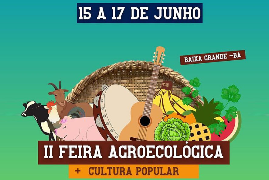 Instituto Agrovida anuncia a II Feira Agroecológica e Cultura Popular de Baixa Grande para os dias 15 a 17 de junho