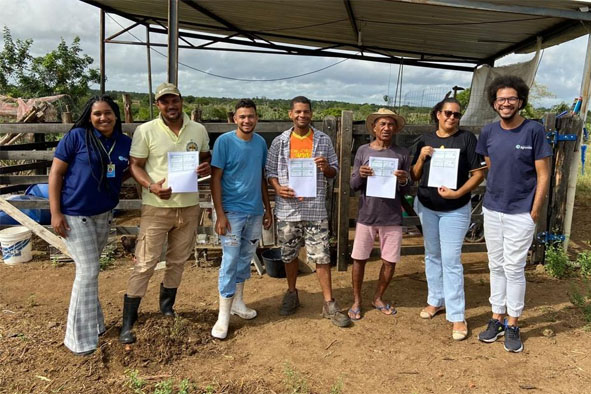 Instituto Agrovida entrega CAF a agricultores do Povoado de Mandacaru, município de Baixa Grande