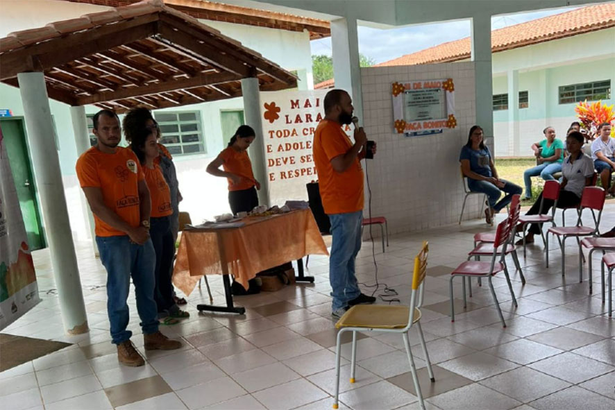 Faça Bonito, Conselho Tutelar de Baixa Grande palestra em Italegre, distrito de Baixa Grande