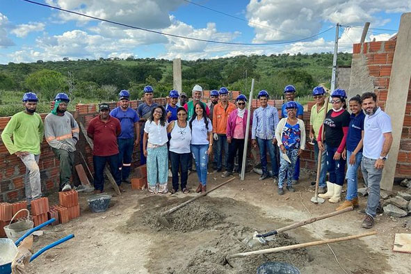 Construindo Futuros | Curso de Pedreiro e Pedreira Rural em Bonsucesso, município de Mairi