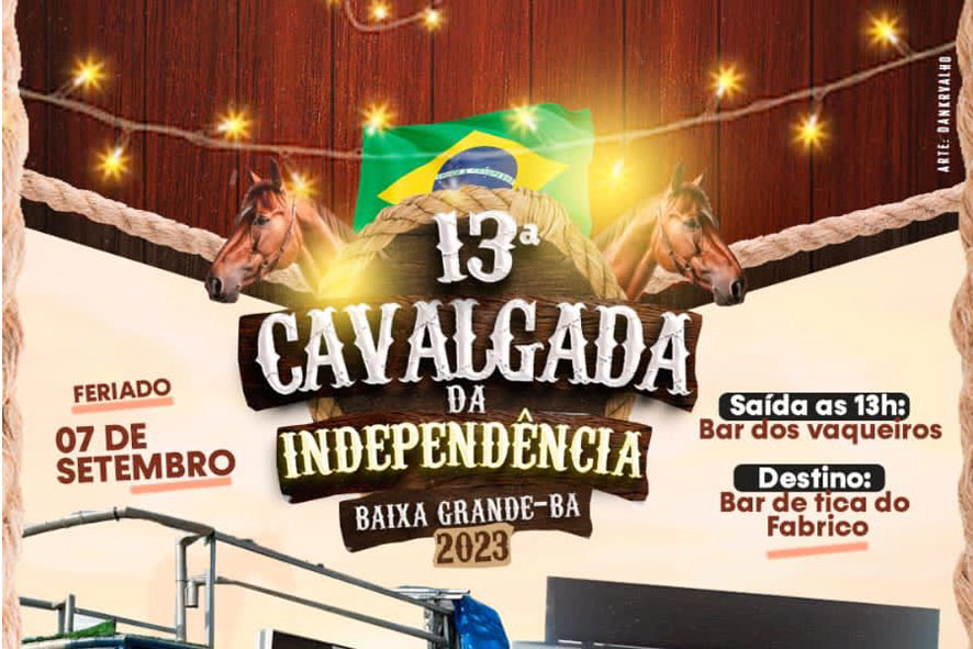 Divulgada as atrações da 13ª Cavalgada da Independência em Baixa Grande