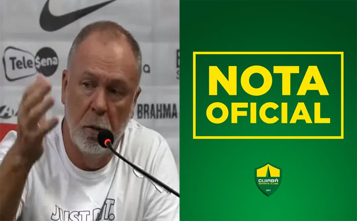 Cuiabá emite nota de repudia contra Mano Menezes ao mencionar Raniele e o Cuiabá Esporte Clube de forma preconceituosa