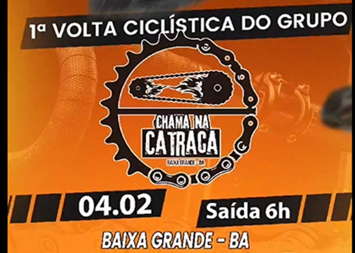 Chama na Catraca Baixa Grande promove no próximo domingo (04) a 1ª Volta Ciclística do Grupo
