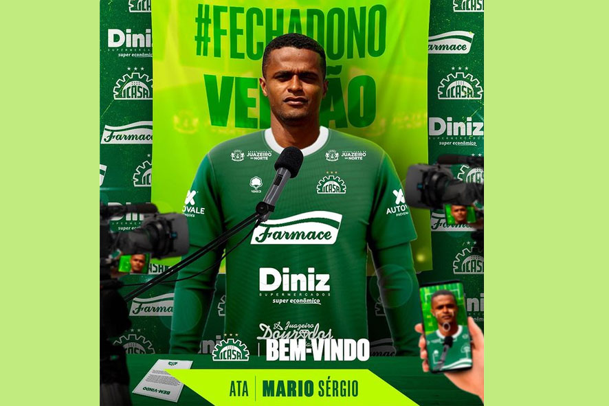 Da cidade de Baixa Grande, Mario Sérgio é o novo reforço do Icasa para a temporada de 2024