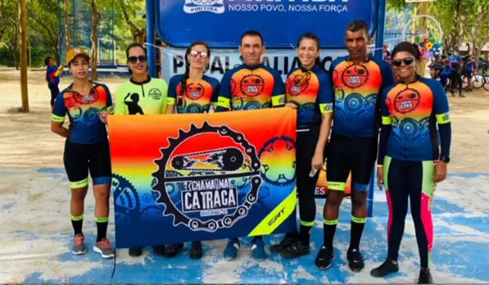 Da cidade de Baixa Grande, Grupo Chama na Catraca participa da 1ª edição 2024 do Pedal Aliança em Piritiba