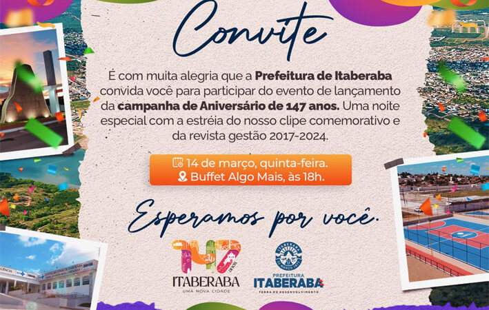 Itaberaba celebra 147 Anos de Emancipação Politica, confira a programação