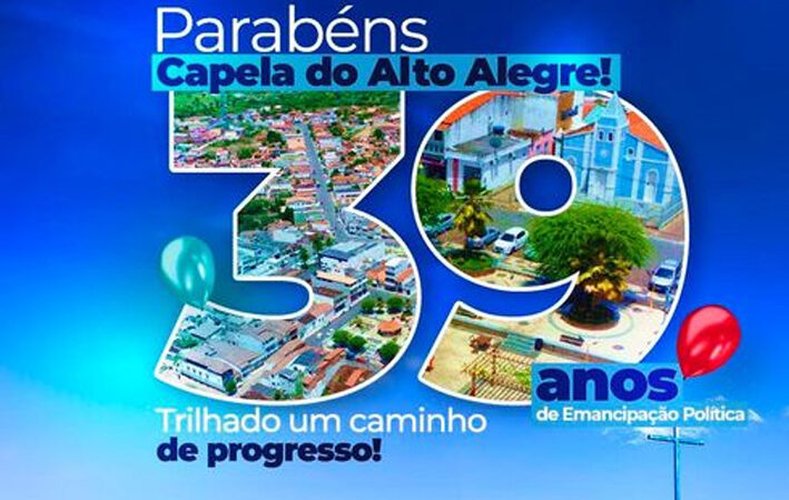 Capela do Alto Alegre comemora nesta terça-feira 39 anos de independência política