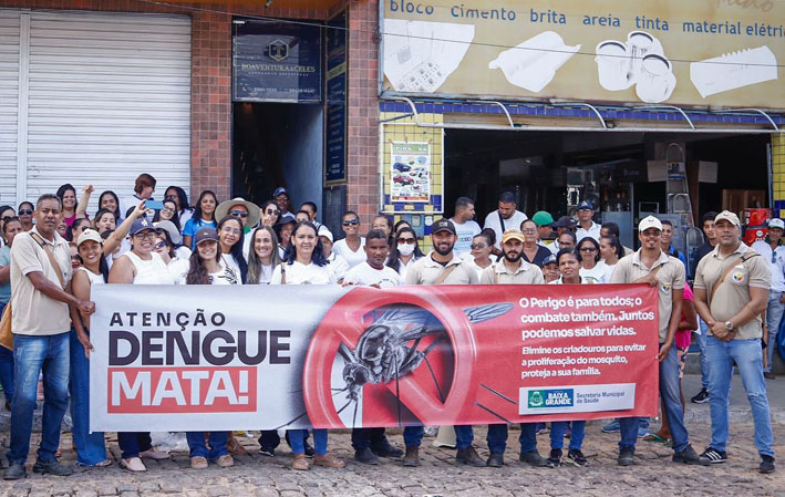 Realizada em Baixa Grande uma mobilização em combate a Dengue