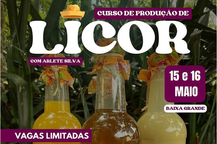 Instituto Agrovida abre inscrições para um Curso de Produção de Licor em Baixa Grande