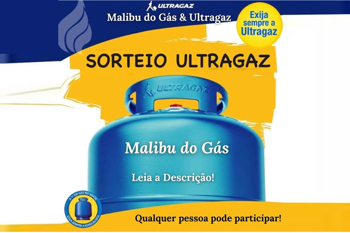 Participa do sorteio da Malibu do Gás e ganhe uma Troca de Gás totalmente de graça