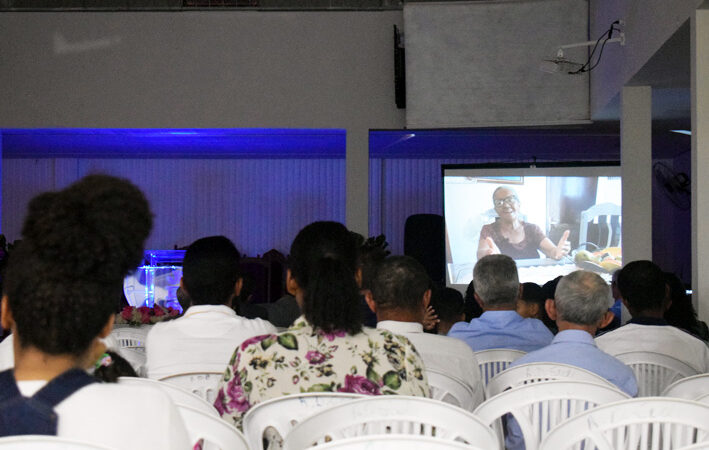 Exibição do documentário da Lei Paulo que Gustavo que frisa os 50 anos da Igreja Assembleia de Deus em Baixa Grande