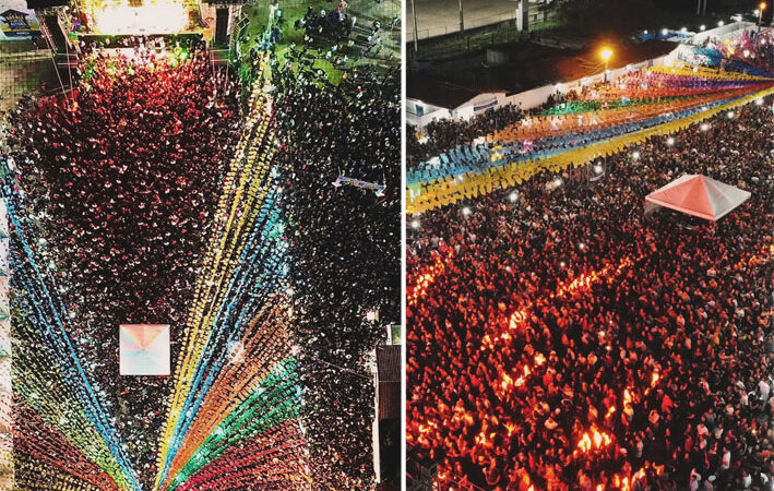 Capela do Alto Alegre | Público lota a praça na primeira noite do Arraiá do Alto Alegre 2024