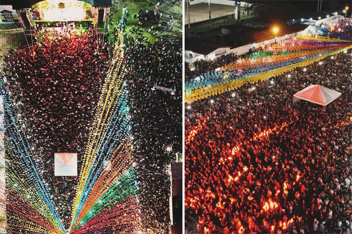 Capela do Alto Alegre | Público lota a praça na primeira noite do Arraiá do Alto Alegre 2024