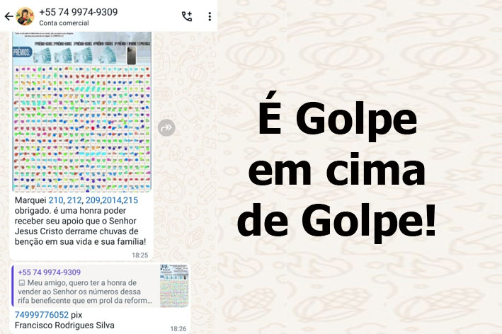 Piritiba: Alerta sobre golpe de “rifa” falsa em nome do pároco da cidade