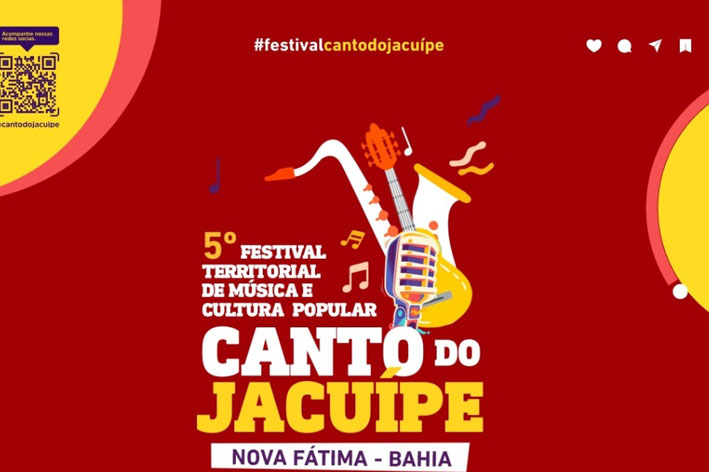 Nova Fátima sedia a etapa final do 5º Festival Territorial de Música e Cultura Popular canto do Jacuípe