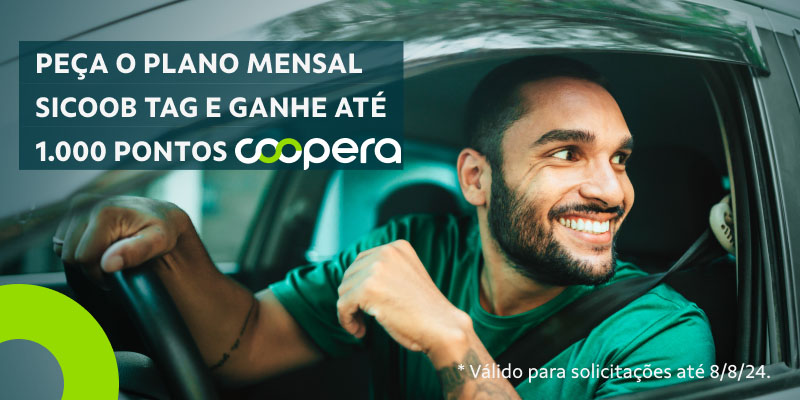 Conheça o Sicoob Tag: pagamento automático e passagem rápida nas cancelas de pedágios e estacionamentos credenciados
