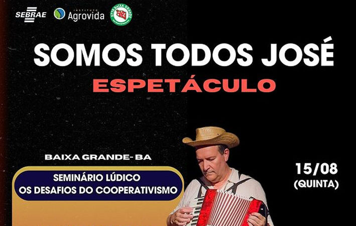 Espetáculo “Somos Todos José” será apresentado nesta quinta-feira no Sindicato dos Trabalhadores Rural de Baixa Grande