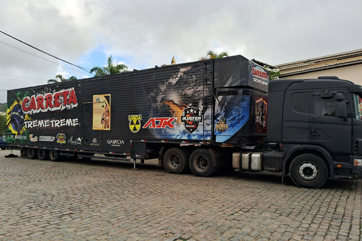 Carreta Treme Treme o maior som automotivo do mundo se encontra em Baixa Grande
