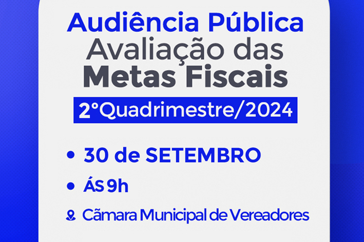Prefeitura de Baixa Grande promove Audiência Publica na Próxima segunda-feira, dia 30