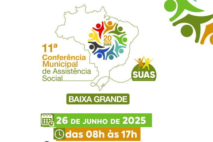 Conferência Municipal de Assistência Social acontece nesta quinta-feira em Baixa Grande
