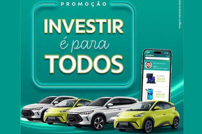 Participe da Promoção Investir é Para Todos, do Sicoob Sertão