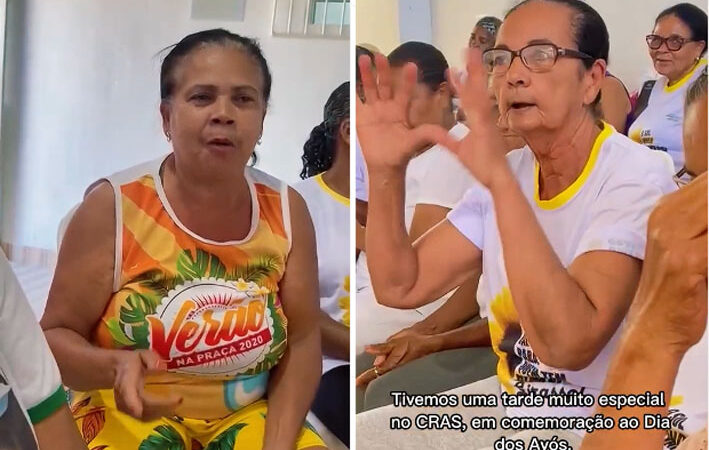 Dia dos Avós com o Grupo de Idosos e Mulheres do CRAS em Baixa Grande