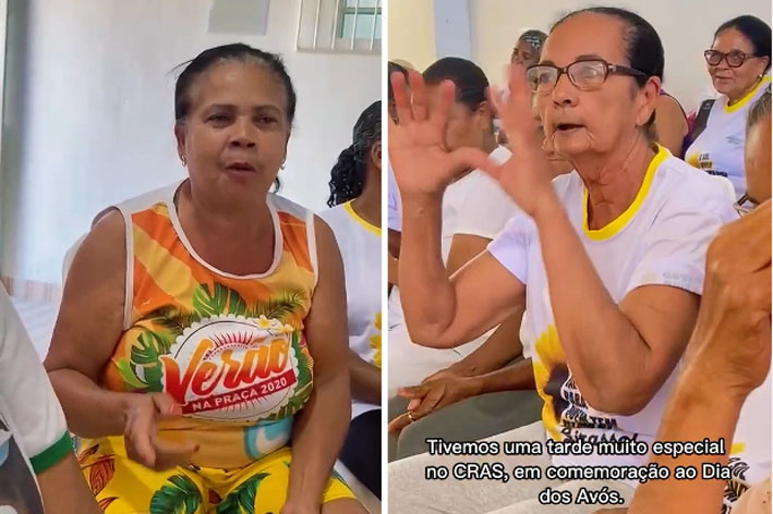 Dia dos Avós com o Grupo de Idosos e Mulheres do CRAS em Baixa Grande