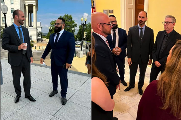 Leandro de Jesus vai aos Estados Unidos acompanhar Eduardo Bolsonaro