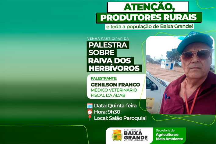 Atenção, Produtores Rurais de Baixa Grande