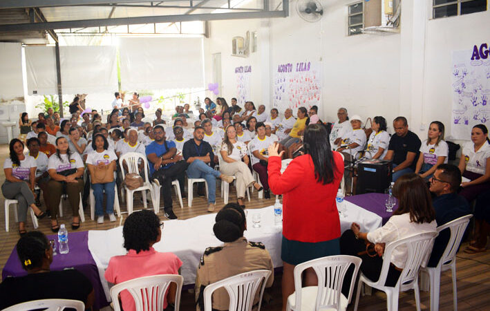CREAS e CRAS de Baixa Grande promovem palestra especial sobre o combate à violência contra a mulher