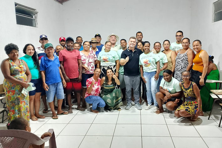 Prefeito Canário participa de reunião da Associação de Lagoa Queimada, Zona Rural de Baixa Grande