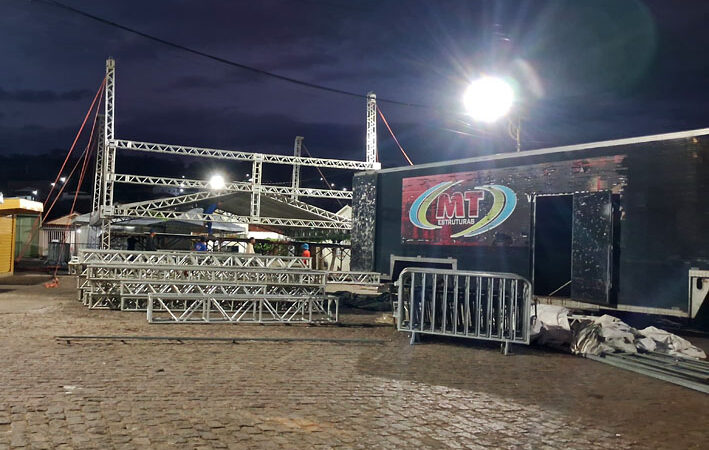 Estrutura para o Dia dos Evangélicos começa a ser montada em Baixa Grande