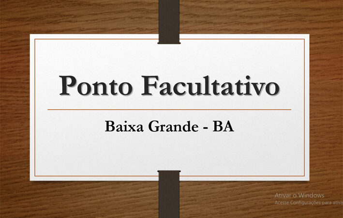 Prefeitura de Baixa Grande decreta ponto facultativo na próxima sexta-feira (21)