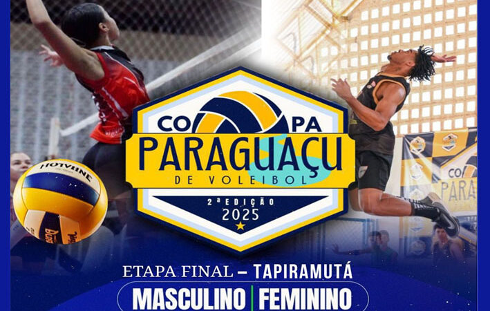 Tapiramutá sedia neste domingo a etapa final da Copa Paraguaçu de Voleibol 2025