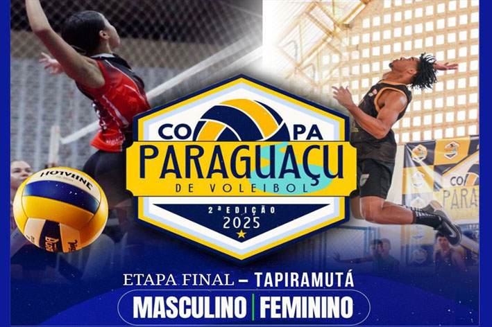 Tapiramutá sedia neste domingo a etapa final da Copa Paraguaçu de Voleibol 2025