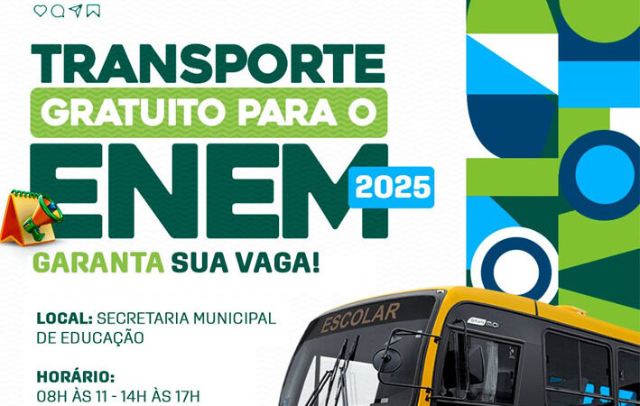 Prefeitura de Baixa Grande disponibiliza transporte para estudantes que farão o ENEM