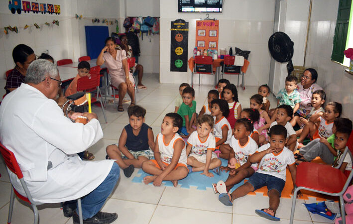 Equipe do Programa Saúde na Escola visita a Creche Maria Helena em Baixa Grande