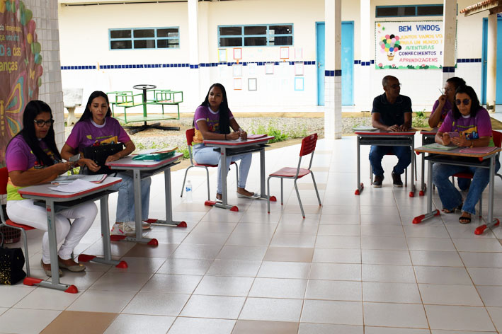 Colégio do Tabuleiro recebe equipe da Caravana de Matrículas 2026 da Secretaria de Educação de Baixa Grande