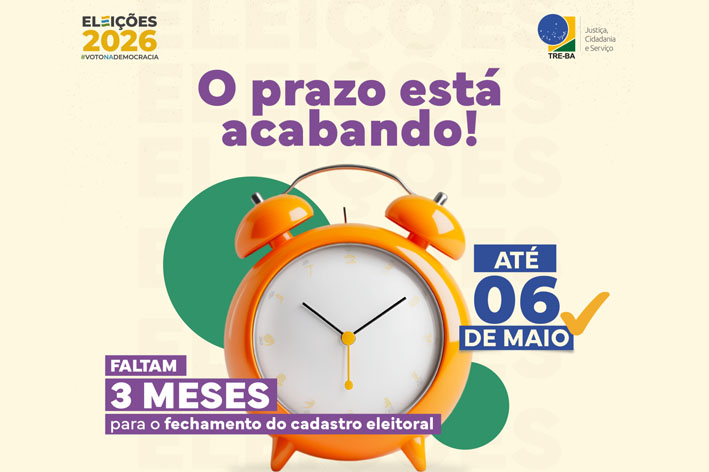 Regularize ou tire seu titulo de eleitor até dia 6 de maio