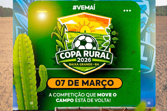 Divulgada a identidade visual da Copa Rural 2026 de Baixa Grande