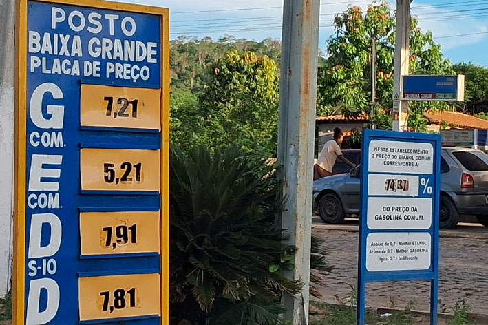 Combustíveis registram 3º aumento do mês em Baixa Grande; diesel acumula alta de R$ 1,49