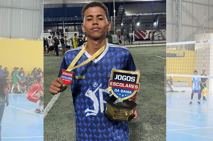 Atleta de Baixa Grande é aprovado para a Seleção Baiana Sub-18 de Voleibol