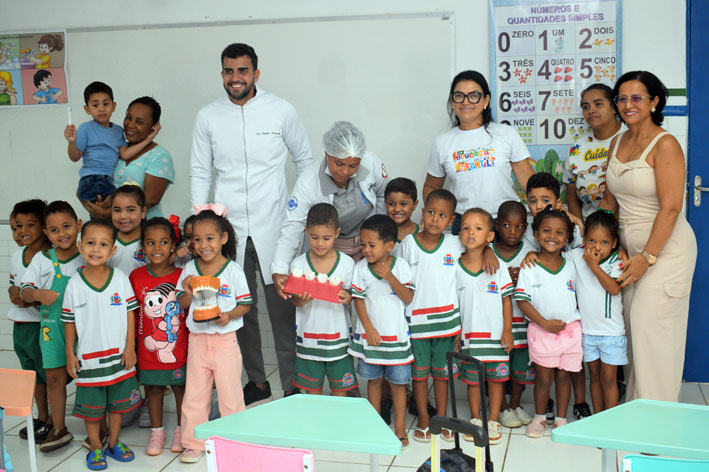 Estudantes do Colégio Evandro Miranda são atendidos pelo PSE em Baixa Grande