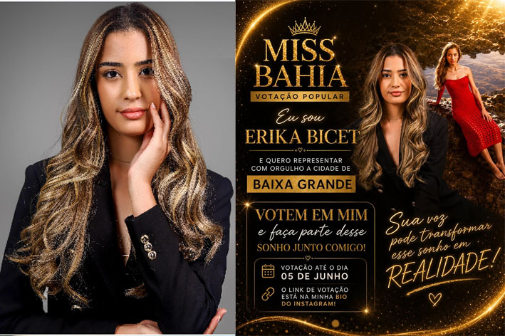 Filha de médica cubana concorre ao título de Miss Bahia CNB representando Baixa Grande